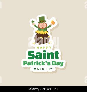 Saint patricks day card Stock Vector
