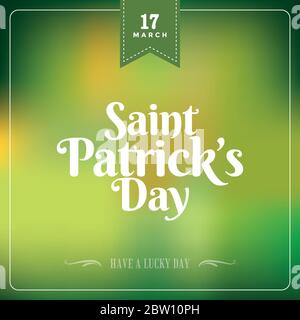 Saint patricks day card Stock Vector