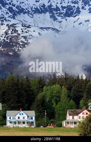 Fort Seward, Haines, Lynn Canal, Alaska, USA Stock Photo