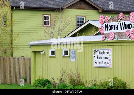 Store on Pioneer Avenue, Homer, Alaska, USA Stock Photo