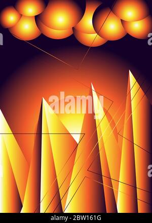 Modern poster template with geometric patterns. Abstract Cover Design with creative Shapes. Dynamical Design, abstract banner with gradient. Vector EP Stock Vector