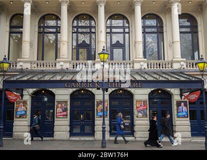 The Garrick Theatre on Charing Cross Road in the daytime. London Stock Photo