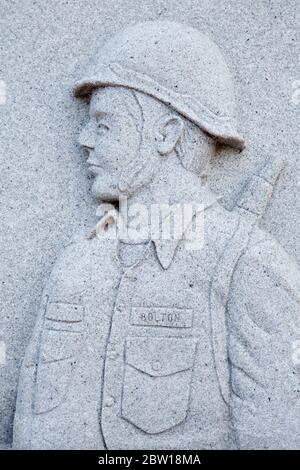 Korean War Memorial, Battleship Memorial Park, Mobile, Alabama, USA Stock Photo