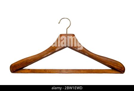 Coat hanger isolated over white background Stock Photo