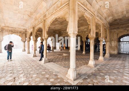 Palace area of Lahore Fort, Citadel of Mughal Empire, Islamic and Hindu architecture,  Lahore, Punjab Province, Pakistan, South Asia, Asia Stock Photo