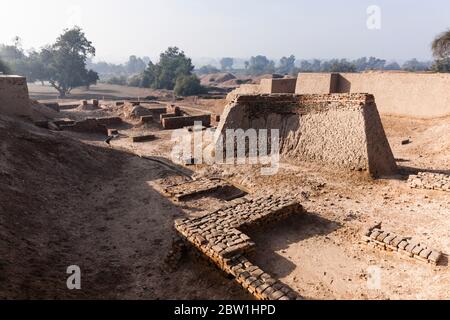 Archaeological site of Harappa, Harappan Civilisation, Indus Valley Civilisation, Sahiwal District, Punjab Province, Pakistan, South Asia, Asia Stock Photo