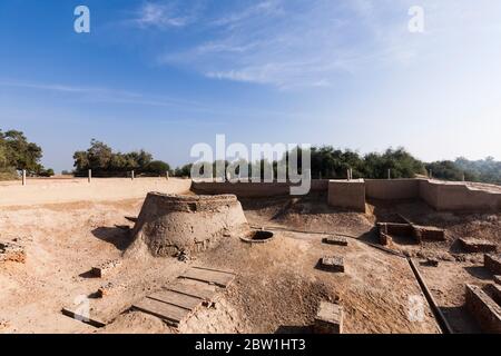 Archaeological site of Harappa, Harappan Civilisation, Indus Valley Civilisation, Sahiwal District, Punjab Province, Pakistan, South Asia, Asia Stock Photo