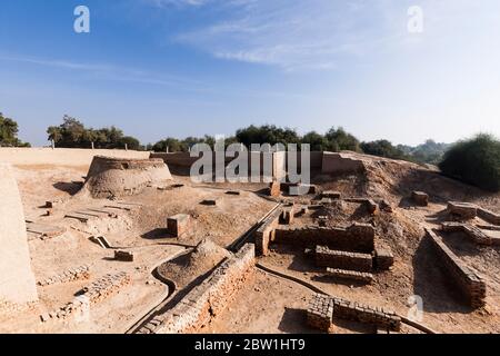 Archaeological site of Harappa, Harappan Civilisation, Indus Valley Civilisation, Sahiwal District, Punjab Province, Pakistan, South Asia, Asia Stock Photo