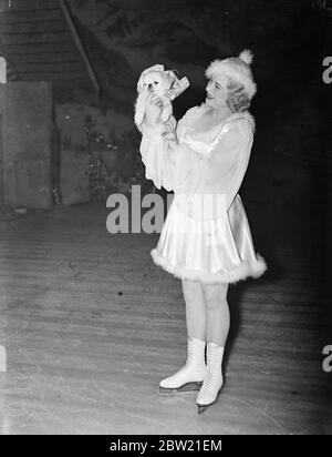 Miss Pamela Prior, Women's World Professional Skating Champion with dog ...