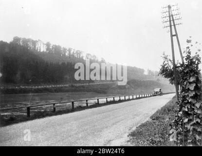 The Royal Palace in LuxembourgIt is reported that Germany has invaded Holland, Belgium and Luxembourg. Photo shows: a view of the little town of Wormeldange, showing the river Moselle in the background. Germany is the far side of the river. A strategic road of the most importance to the German runs through this town and district. It was constructive by the Germans. 10 May 1940 Stock Photo