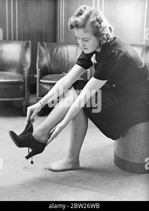 Fancy fashion for my lady's feet. Stock Photo