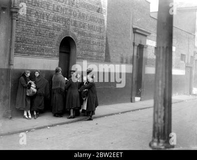 Pawnshop in Stepney, London. 1933 Stock Photo