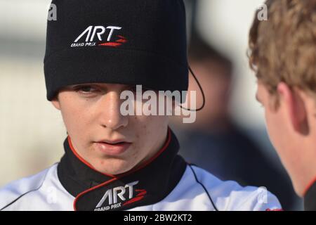 Charles Leclerc's karting career 2013. Stock Photo