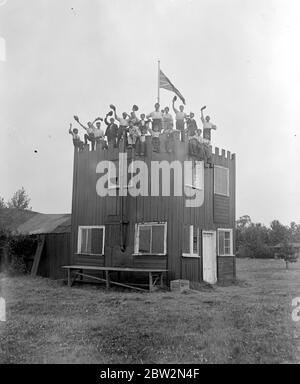 Woolwich Arsenal Boys Camp at Stanford-Le-Hope. Stock Photo