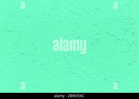 seamless texture of flat thick painted aqua menthe color surface under direct sunlight Stock Photo