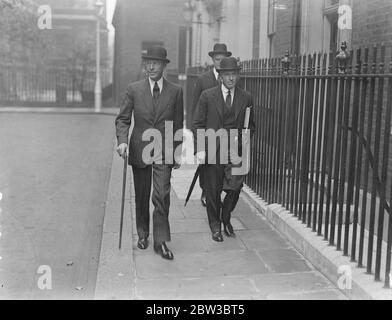 Sir Bolton Eyres Monzell , the British First Lord of the Admiralty . 23 October 1934 Stock Photo