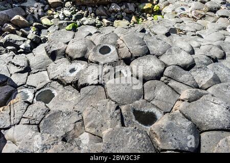 The natural landscape of Giant's Causeway in Northern Ireland Stock Photo