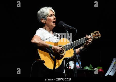 Milan italy 07/19/2016 : Joan Baez at the Villa Arconati Stock Photo