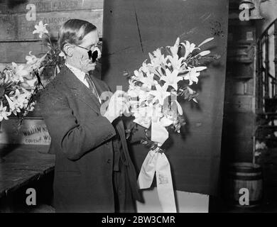 Princess Marina ' s wedding bouquet . 28 November 1934 Stock Photo