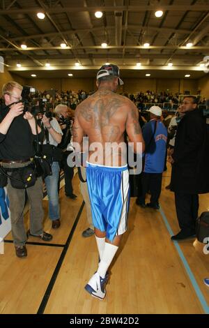 Dennis Rodman during Genesis Brighton Bears vs Guildford Heat at The Triangle, Burgess Hill, Great Britain. Stock Photo