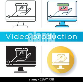 Giveaway video icon Stock Vector