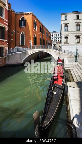 Gondolas in Venice, Italy , Europe