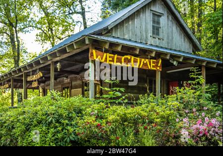 Trading Post at the Black Rock Mountain State Park campground in Mountain City, just outside Clayton, GA, in the Northeast Georgia Mountains. (USA) Stock Photo