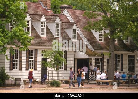 WILLIAMSBURG, VIRGINIA, USA, MAY 1993 - Colonial Williamsburg. Stock Photo