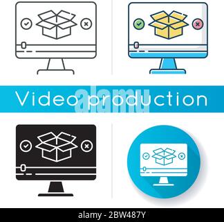 Product video icon Stock Vector