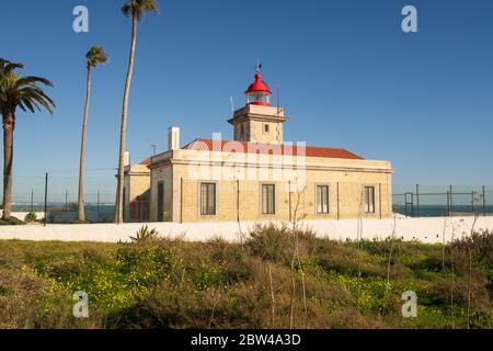 Ponta da Piedade farol Lighthouse in Lagos, in Portugal Stock Photo