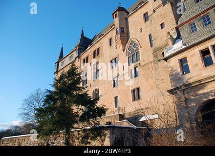 Marburg, Germany view of the castle with facade details Stock Photo