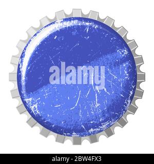 vector realistic crown cap template Stock Vector