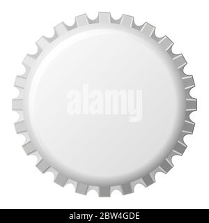 vector realistic crown cap template Stock Vector