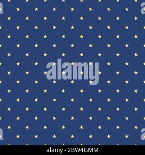 Seamless texture of blurred yellow spotted stars Stock Vector