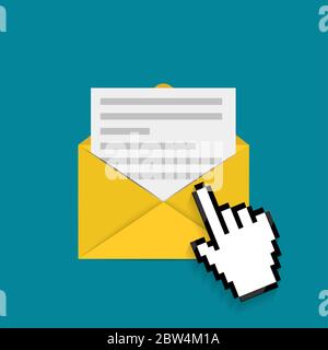 New Email notification concept. Vector illustration Stock Vector