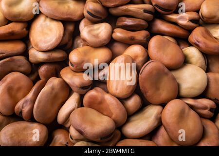 fava beans, close up, organic, heap, texture, background, legume, diet, dried legumes, dry, dry food, food, healthy food, ingredient, health, closeup, Stock Photo