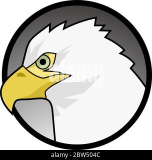 Creative design of eagle head Stock Vector