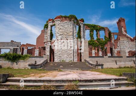 Dungeness ruins at Cumberland Island National Seashore Stock Photo