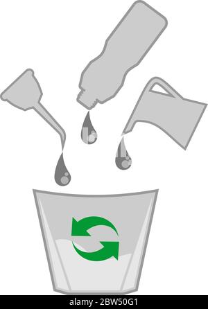 Oil container Stock Vector