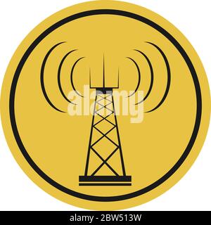 Antenna icon Stock Vector