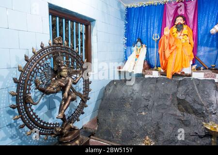 India, Delhi, The Big Religious Copper Bell In The Induistsky