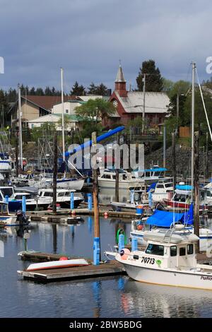 Crescent Harbor, Sitka, Alaska, USA Stock Photo