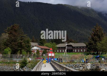 Crescent Harbor, Sitka, Alaska, USA Stock Photo