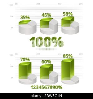Infografic isometric interest Stock Vector