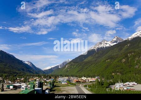 Skagway, Southeast Alaska, USA Stock Photo