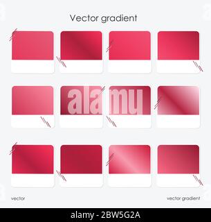 Set of amaranth colorful backgrounds, gradient. For banner web, app, poster. Stock Vector