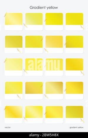 Set of yellow colorful backgrounds, gradient. For banner web, app, poster. Stock Vector