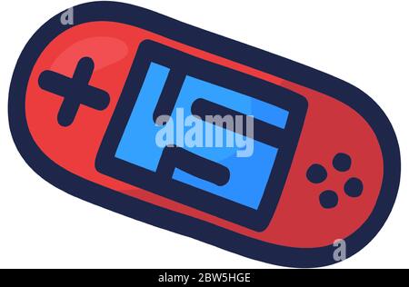 Video game hand drawn doodle seamless pattern. Video gamer console ...