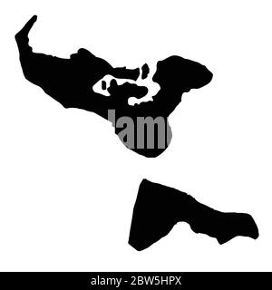 Vector map Tonga and Nukualofa. Country and capital. Isolated vector Illustration. Black on White background. EPS 10 Illustration. Stock Vector