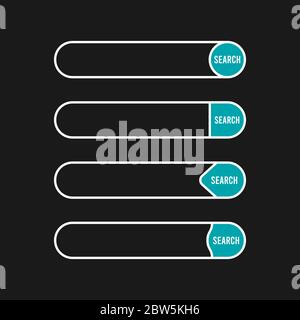 Flat Web Design elements, buttons, icons. Templates for website. Stock Vector